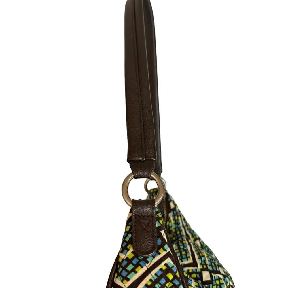 NWT Vera Bradley Vivian Hobo Shoulder Bag‎ Purse Rainforest Print Casual Preppy